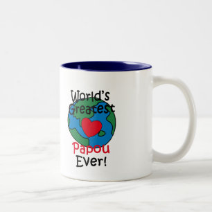 Größtes Papou-Herz der Welt Zweifarbige Tasse