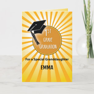 Großtochter 1st Grade Abschluss Hat auf Sun Karte