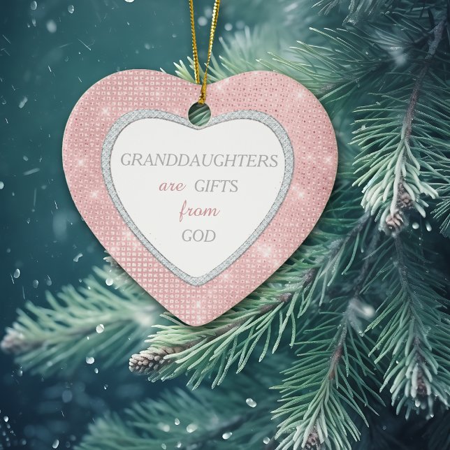 Großtochter EleganLight Pink Weihnachten Keramik Ornament (Von Creator hochgeladen)