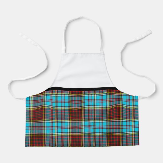 Großtochter-Lieben Kochen Weihnachts-Tartan-Rock Schürze (Vorderseite)