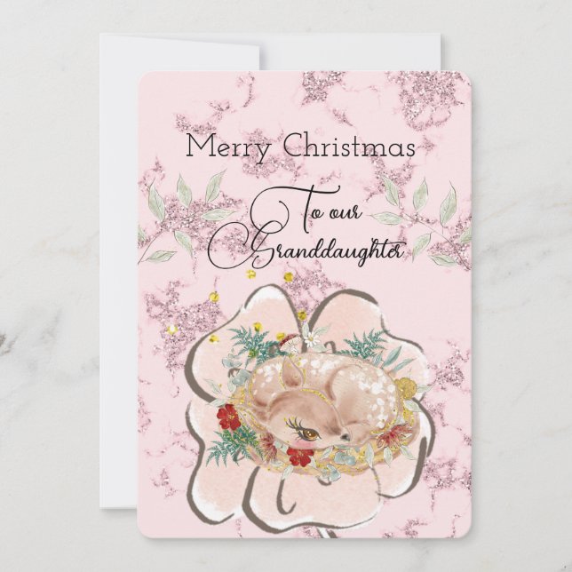 Großtochter Little Deer Weihnachtswünsche (Vorderseite)