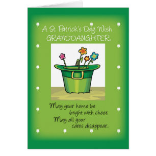 Großtochter, St. Patrick's Day Hat mit Blume