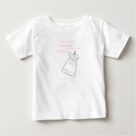 Großtochter, Taufe Auf rosa Personalisiert Baby T-shirt