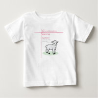 Großtochter Taufe Pink Lamb Personalisiert