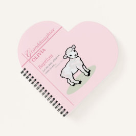Großtochter Taufe Pink Lamb Personalisiert Notizbuch
