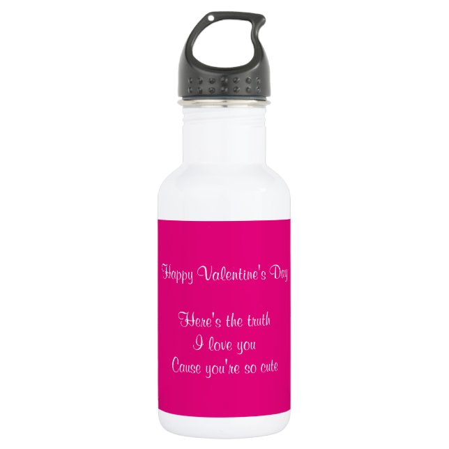 Großtochter Valentinstag Trinkflasche (Vorderseite)