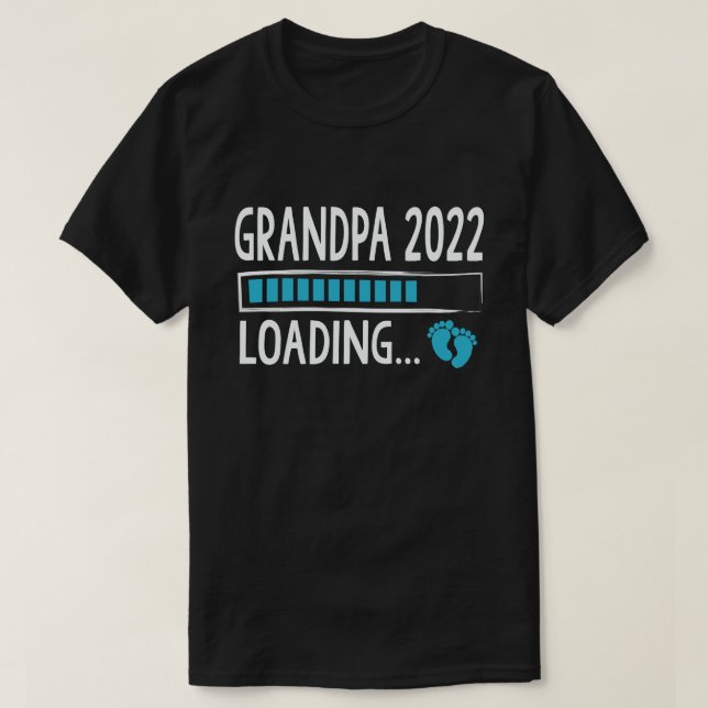 Großvater 2022 Ankündigung zur Beladung der sonnig T-Shirt (Design vorne)