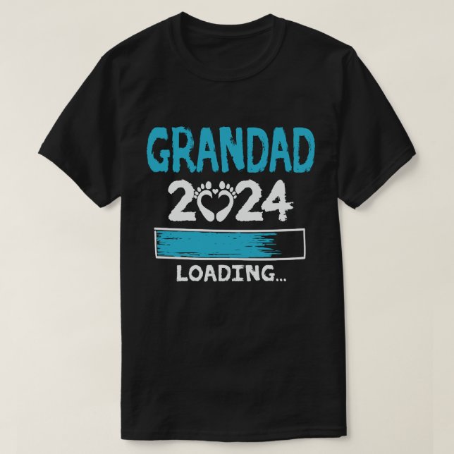 Großvater 2024 Neue Großvater Großvater wird belad T-Shirt (Design vorne)
