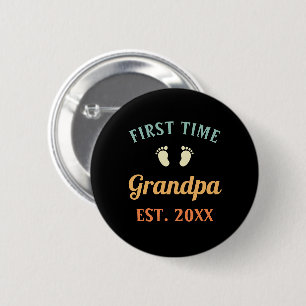 Großvater Abuelo Nonno Gramps Erstmalige Opa Button