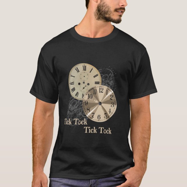 Großvater Alarmanzeige Uhr Zeckenuhr T-Shirt (Vorderseite)
