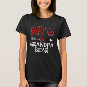 Großvater Bär Buffalo Kariert Red Buffalo Karierte T-Shirt