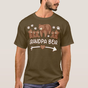 Großvater Bärenhemd für Herren, Großvater trägt 5 T-Shirt