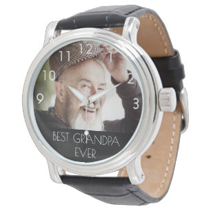 Großvater bester Opa je Foto Armbanduhr