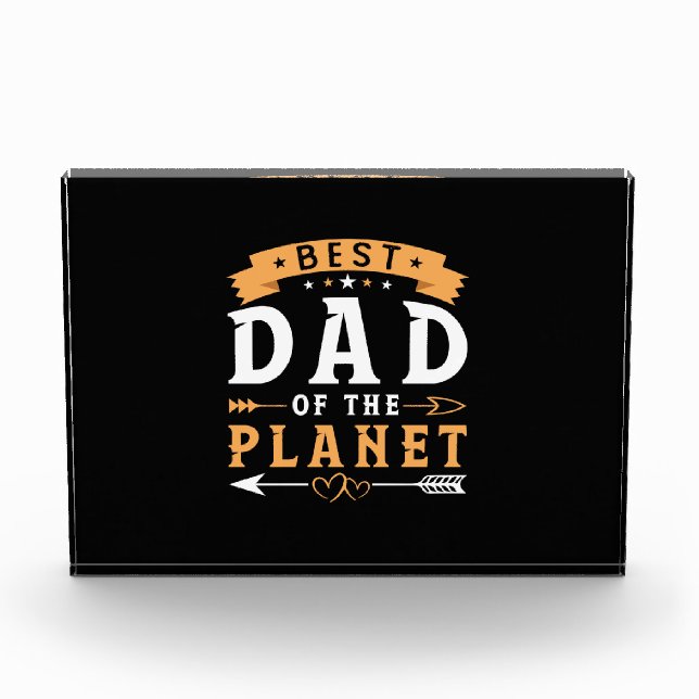 Großvater | Bester Vater des Planeten Fotoblock (Vorderseite)