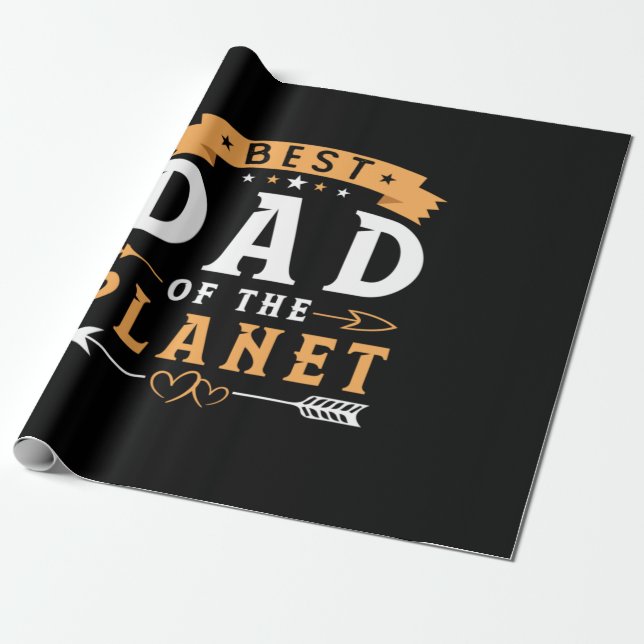 Großvater | Bester Vater des Planeten Geschenkpapier (Ungerollt)