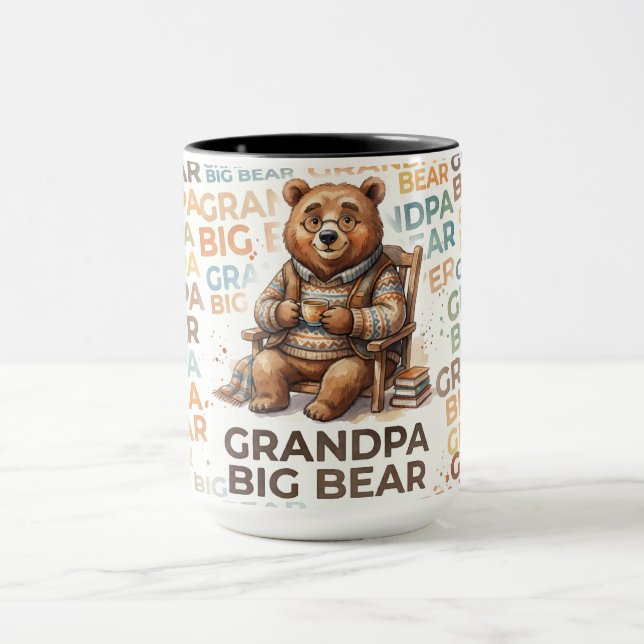 Großvater Big Bear majestätisches Design Tasse (Zentrum)