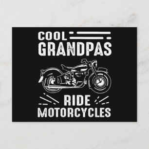 Großvater BikerGroßvater Biker Feiertagspostkarte