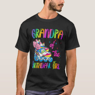 Großvater der Geburtstagsfrau Rolling Skate Family T-Shirt