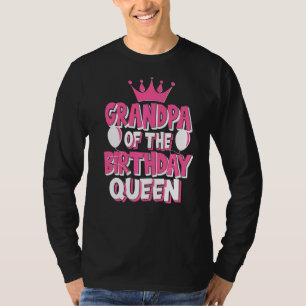 Großvater der Geburtstagskönigsfeierfamilie m T-Shirt