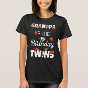 Großvater der Geburtstagspartei Twins Bläserfamili T-Shirt