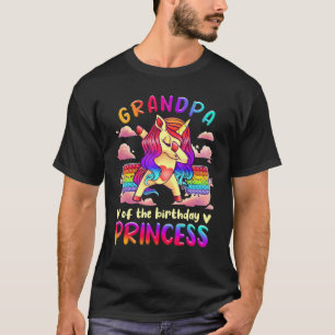 Großvater der Geburtstagsprinzessin Unicorn Pop T-Shirt