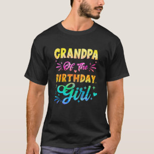 Großvater der Gefärbte Krawatte des Geburtstags 1. T-Shirt