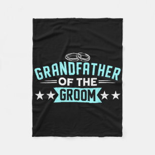 Großvater der Groom Matching Bachelorette Par Fleecedecke
