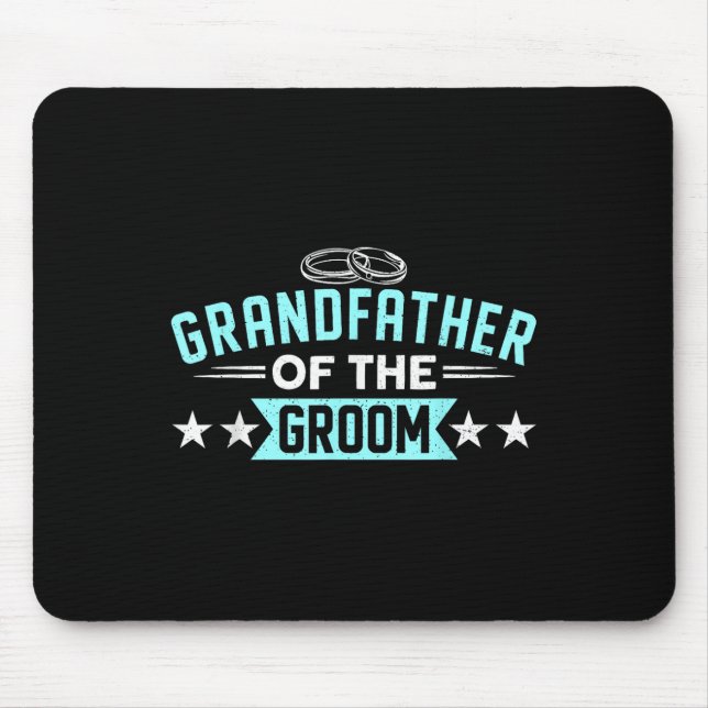 Großvater der Groom Matching Bachelorette Par Mousepad (Vorne)