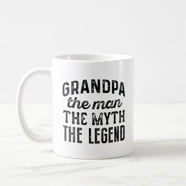 Großvater der Mann, der Mythos, die Legende Kaffeetasse (Links)