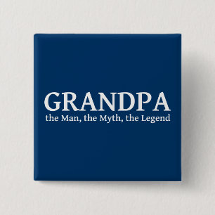 Großvater der Mythos der Mann die Legende Button
