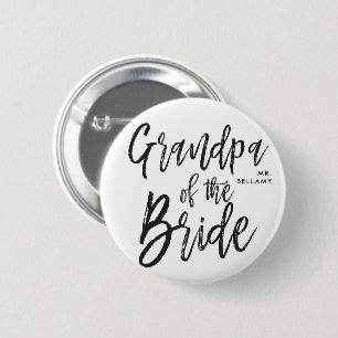 Großvater der Skript-Hochzeit der Braut-  Button
