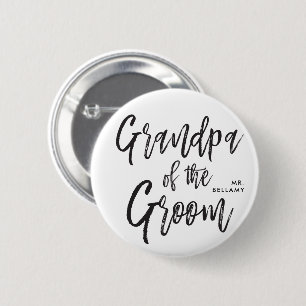Großvater der Skript-Hochzeit des Bräutigam-  Button
