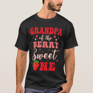 Großvater des Berry Sweet One Strawberry 1st Birt T-Shirt