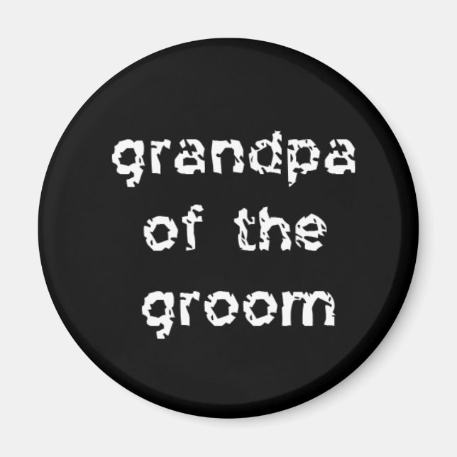 Großvater des Bräutigams Magnet (Vorne)