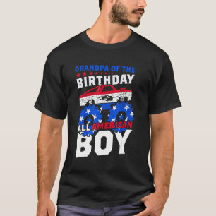 Großvater des Geburtstags Allamerikanisches Jungen T-Shirt