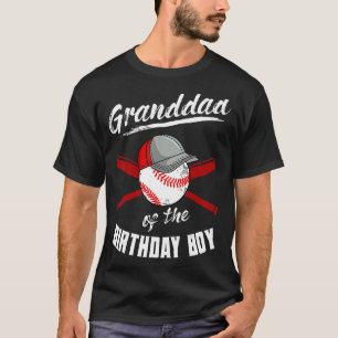 Großvater des Geburtstags Boy Baseball Bday Party T-Shirt