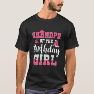 Großvater des Geburtstags-Girl-Western-Cowgirl-The T-Shirt