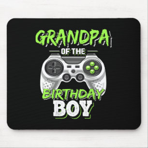 Großvater des Geburtstagsjungen Matching Video Gam Mousepad