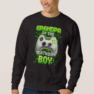 Großvater des Geburtstagsjungen Matching Video Gam Sweatshirt