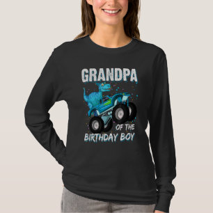 Großvater des Geburtstagsjungen Trex-Dinosaurier-M T-Shirt