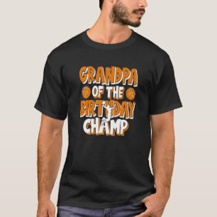 Großvater des Geburtstagskorbs Basketballspiels T-Shirt
