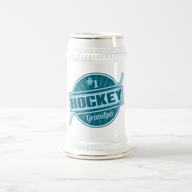 Großvater des Hockey-#1 Bierglas (Mittel)