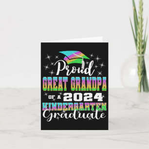Großvater des Kindergarten Graduate 2024 Gradua Karte