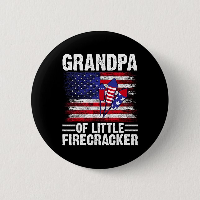 Großvater des kleinen Firecracker am 4. Juli Gran Button (Vorderseite)