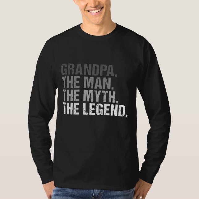 Großvater des Mannes Der Mythos Der legendäre Vate T-Shirt (Vorderseite)