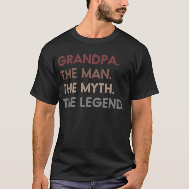 Großvater des Mannes, des Mythos, des T-Shirts der (Vorderseite)