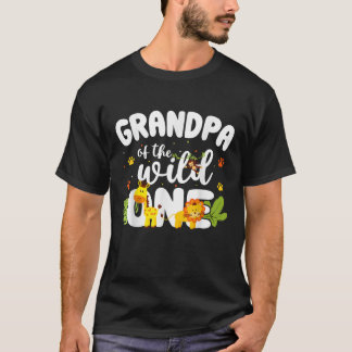 Großvater des Wilden Zoo Birthday Safari Jungle T-Shirt
