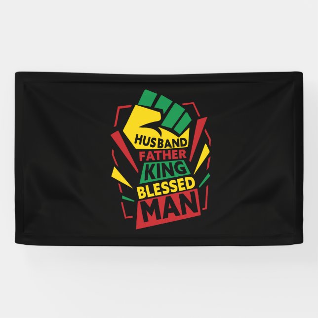 Großvater | Ehemänner Vater und König Banner (Horizontal)