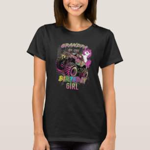 Großvater eines Monster Truck Girl Geburtstagskame T-Shirt
