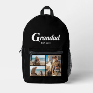 Großvater Established Bold Black 3 Foto Bedruckter Rucksack